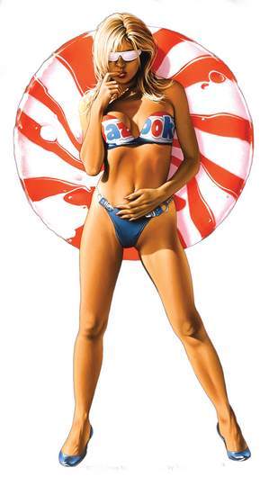 #SEXY 3 INCH MINI LATINO CHICA BANDANA #PINUP GIRL #STICKER/#DECAL Keith Garvey 