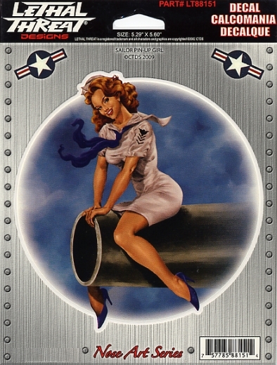 AUTOCOLLANT PINUP DRAPEAU RACING BIKINI BIKER MOTO STICKER AUTO PIN UP PC035 