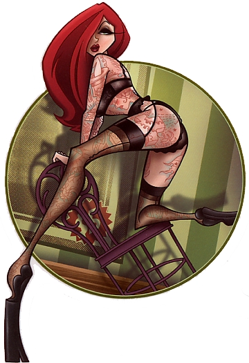 有关以下物品的详细资料: sexy pinup girl redheaded seductress r/c